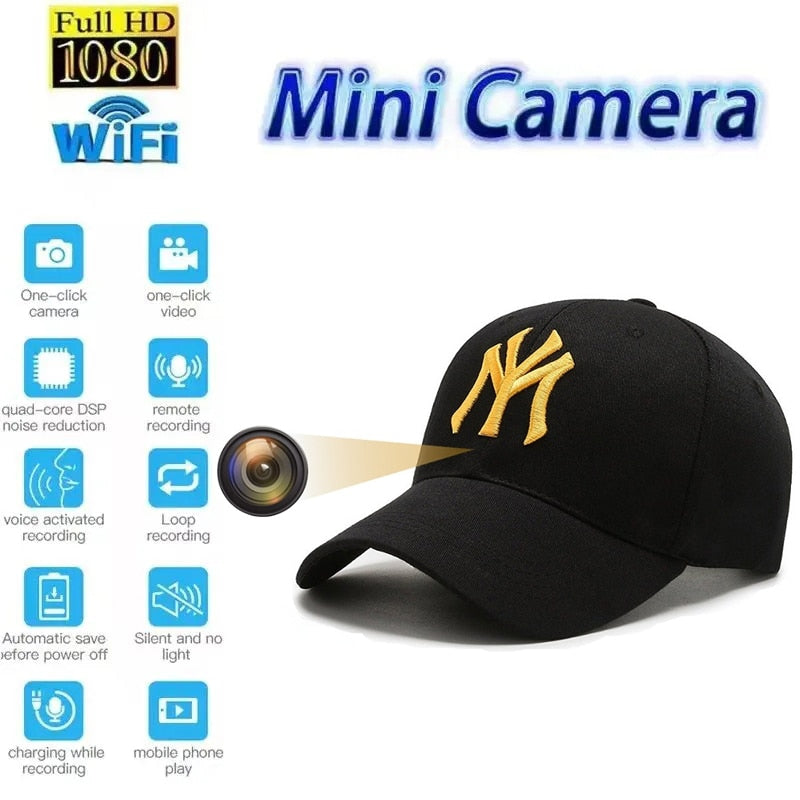 Invisible Espion Wifi Mini Camera  Hat