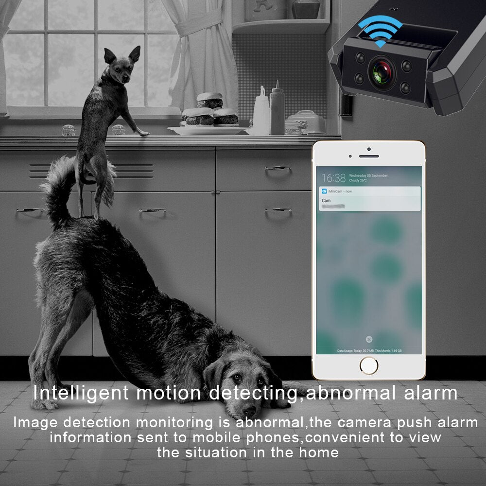 4K Mini Camera WiFi  Smart Wireless Camcorder IP Hotspot HD Night Vision Video Micro Small Cam Motion Detection Vlog Espionage