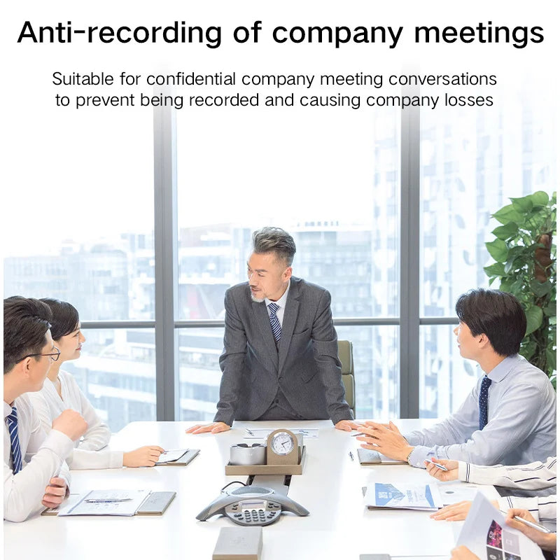 F10 Anti Recording Shield Conversation Jammer Anti-Leakage Monitor Eavesdropping Meeting Room Blocker Portable Mobile Detector