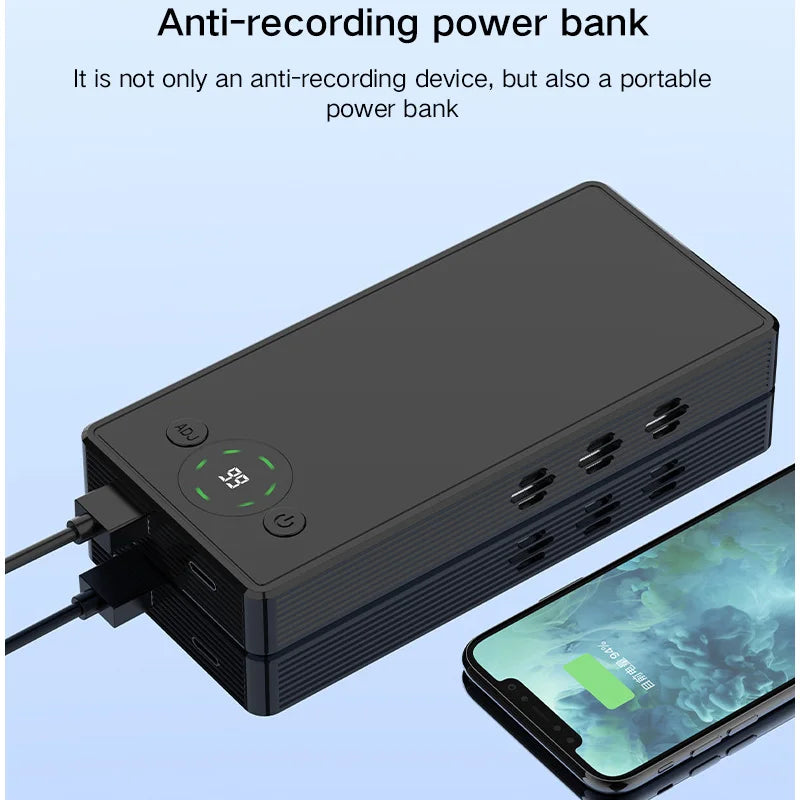 F10 Anti Recording Shield Conversation Jammer Anti-Leakage Monitor Eavesdropping Meeting Room Blocker Portable Mobile Detector