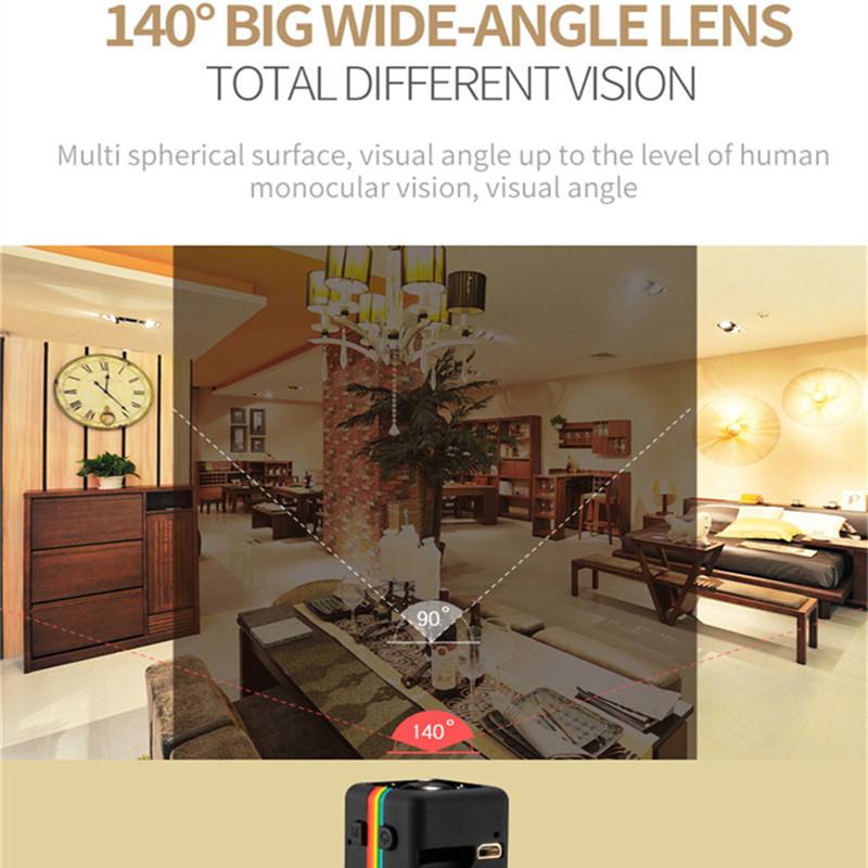 SQ11 HD 1080P Car Home CMOS Sensor Night Vision Camcorder Micro Camera
