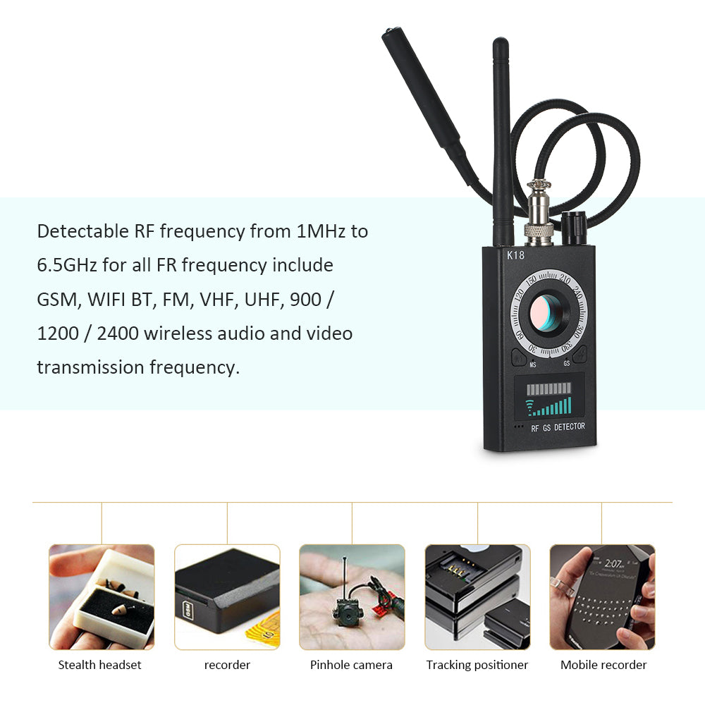 K18 Multi-function Anti-spy Detector Camera