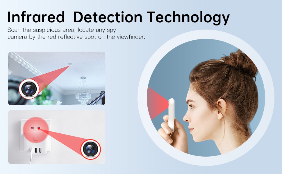 GPS Tracker Hidden Camera Anti-Spy Bug Detector