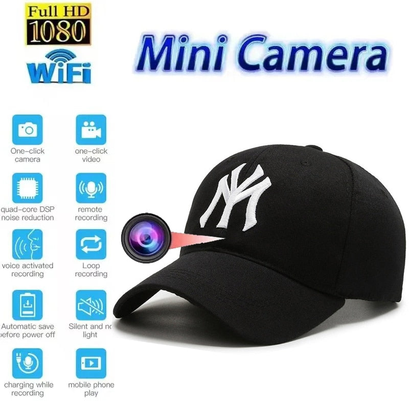 Invisible Espion Wifi Mini Camera  Hat
