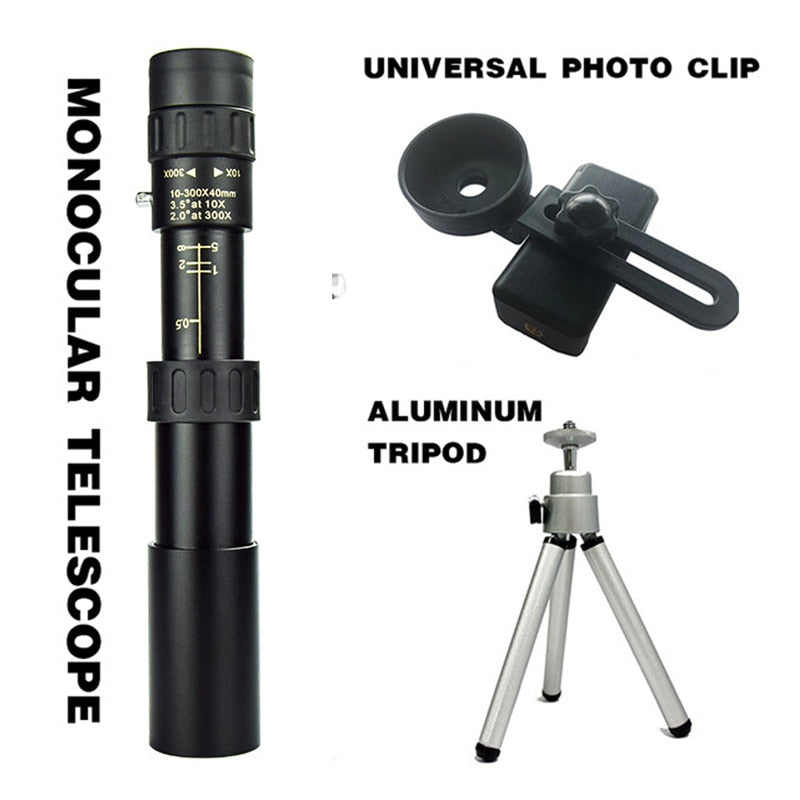 Portable Strong Binoculars 10-300X Zoom